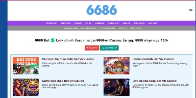 6686 VN Casino - Nhà cái uy tín chất lượng nhất hiện nay